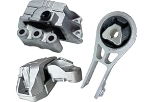 Rockplanet Rear Engine Mount & Transmission Mount Kit Compatible with 2018-2021 Jeep Compass 2.4L, 2019-2021 Jeep Renegade, 2018 Fiat 500X L4 2.4L Rear Motor Mount, A5898/A5989 A5988 A5987