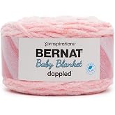 Bernat Baby Blanket Dappled Ever After Pink Yarn - Ball of 300g/10.5oz - Polyester - 6 Super Bulky - 220 Yards - Knitting/Crochet