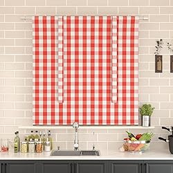 NATUS WEAVER Tie Up Curtain for Kitchen Window