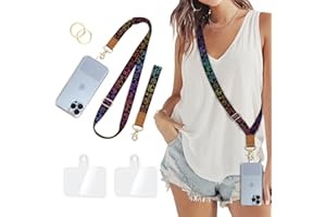 Piefly Phone Lanyard Crossbody Wrist Strap, Cute Cat Dog Paw Cell Phone Lanyards for Around the Neck Wristlet Shoulder, Adjustable Strap for Car Keys Keychain Wallet ID Badge Black