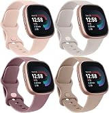 AK 4 Pack TPU Straps for Fitbit Versa 4/Sense 2, Multicolor Small/Large view 1