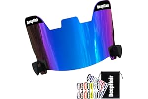 Deepflair Football Visor Tinted Football Visor Clear Football Visor Eye Shield Visor with Football Visor Clips for Helmet Football Protection Gear