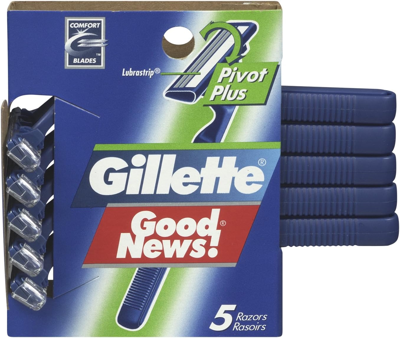 Gillette Good news pvt Plus disp razor 5's (047400120464)