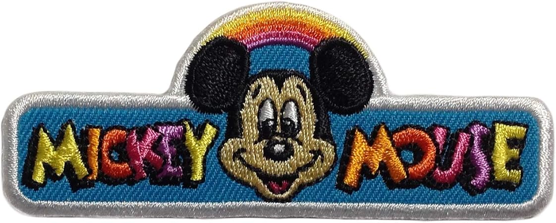 Amazon ワッペン ディズニー ミッキーマウス ネームプレート アイロン パッチ Disney ミッキー Mickey Mouse ノスタルジカ キャラクター 雑貨 カスタム グッズ ワッペン アップリケ 通販