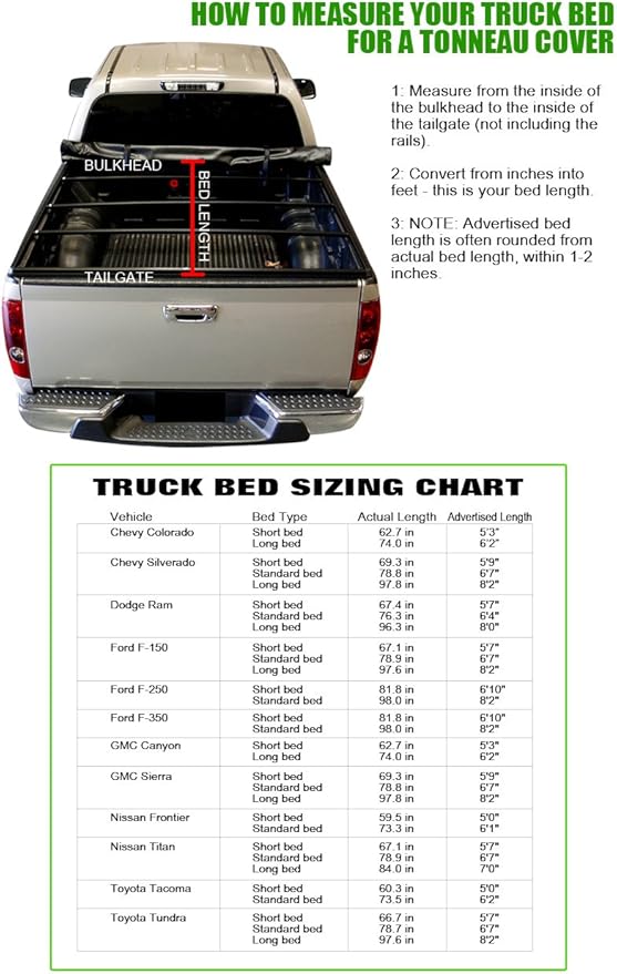 Amazon Com Topline Autopart Solid Tri Fold Hard Truck Topper Cap Tonneau Cover Jr 14 17 Chevy Silverado Gmc Sierra 1500 2500 3500 Hd Denali 6 5 Ft 78 Bed Automotive