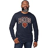 FOCO NFL Mens NFL Team Classic Arched Logo Long Sleeve T-Shirt