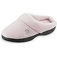 isotoner Women's Classic Hoodback W Memory Foam, Peony, 7.5-8
