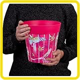 Hum Flowerpots 22cm Set of 3 Pink Parrots Plastic Plant Pots Indoor Outdoor view 3