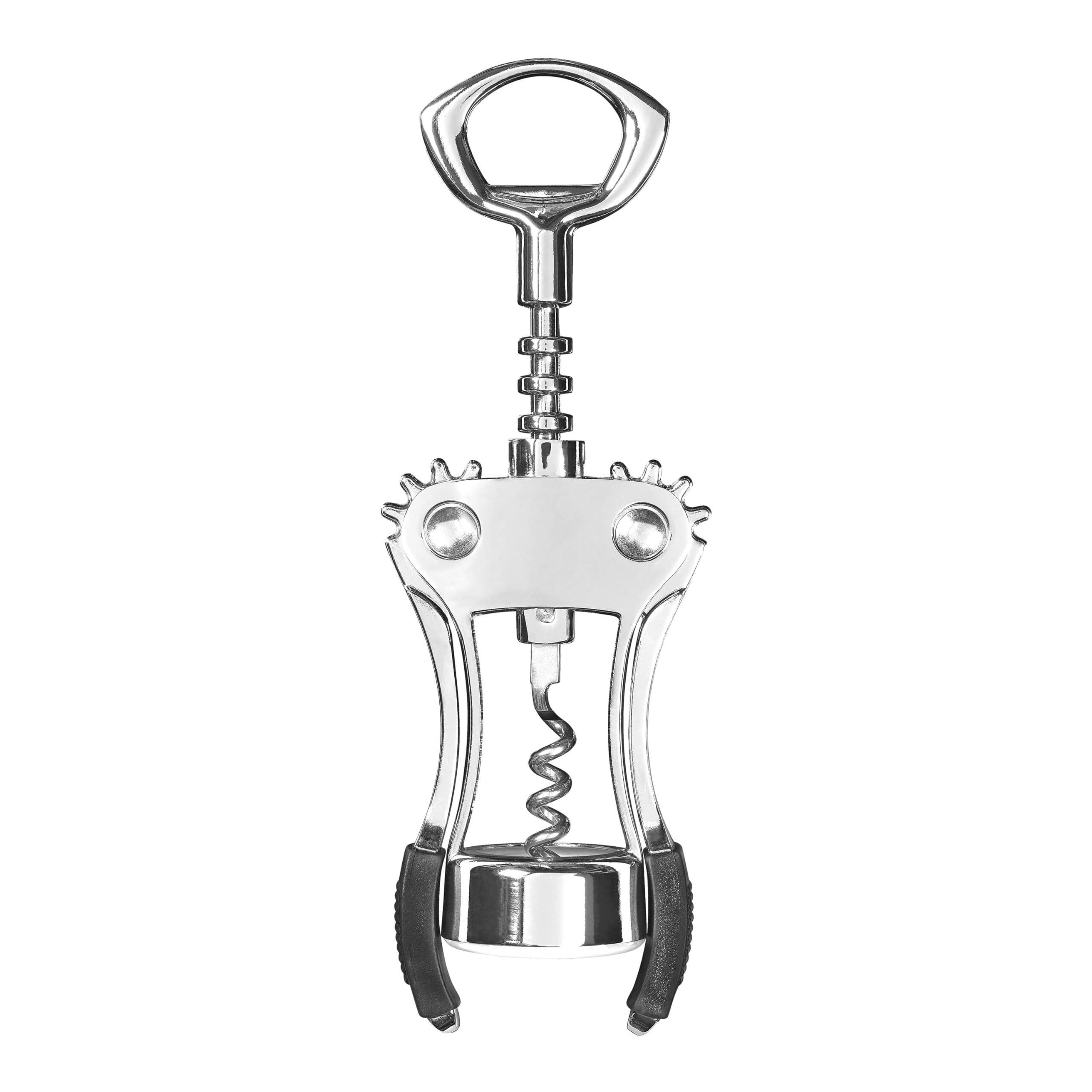 Chef Aid Corkscrew, Soft Touch Levers, Ergonimic Design, Built in Bottle Opener, Metalalic