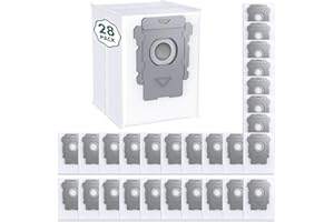 FLYXIREGG 28 PACK Roomba Vacuum Bags for iRobot Roomba i8 i8+, i7 i7+, i6 i6+, i3 i3+, i4 i4+, i1 i1+, j7 j7+, s9 s9+, Compatible with i & j & s Series irobot robot vacuum