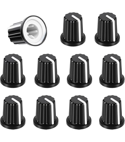 Accessoire DJ 10 Capuchons Fader Pioneer DJM - Noir Et Blanc - Pour Tables Mixage DJ Boutons Fader DJM