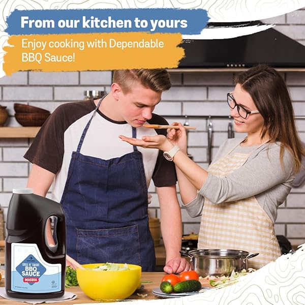 DEPENDABLE FOOD BBQ SAUCE DELUXE – GRILL N’ SMOKE – 1 GALLON BULK BOTTLE – KOSHER CERTIFIED