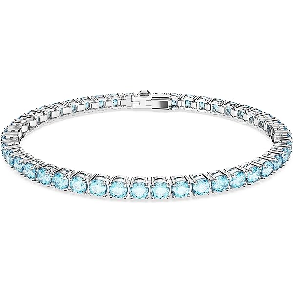 Amazon.com: Swarovski Matrix Tennis Bracelet, Round Cut