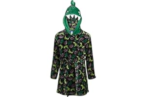 ONLY BOYS Bathrobe - Plush Fleece Bathrobe: Crocodiles, Sharks, Dinosaurs, Ninjas (6-14)