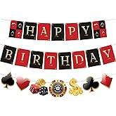 Casino Theme Party Decorations Casino Birthday Banner Poker Night Las Vegas Birthday Party Supplies