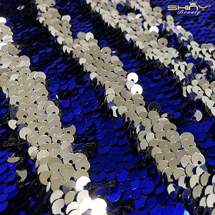 Amazon Com Shidianyi 8ftx10ft Royal Blue And Silver Fabric
