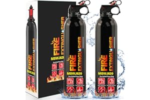 LIRCHES Car Fire Extinguisher with Mount - Fire Extinguisher for Home, Small A B C K Fire Extinguisher, Water-Based Fire Extinguishers for Car/House/Kitchen/Truck/Marine/Boat/Vehicle/utv/rv (2 pack)