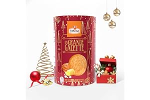St Michel Christmas La Grandes Galette Butter Cookies Biscuits WIth Sea Salt Tin 300 gr