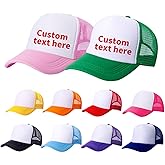 TZYZZQH 10 Pack of Blank Trucker Hat Bulk Men and Women Hats Bulk DIY Graffiti Mesh Hat Hot Stamping Hats