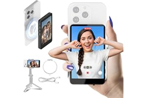 SYNCO XView Vlog Selfie Monitor Screen for iPhone & Android, Magnetic Wireless Back Camera Phone Monitor 1080P/4K with 164FT 