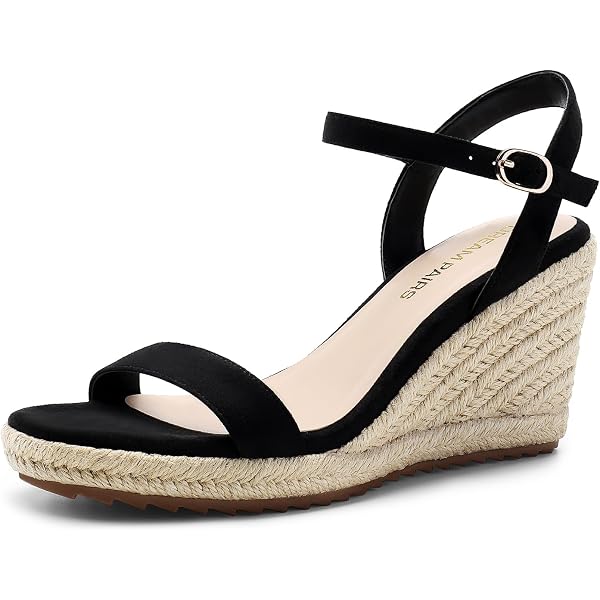 DREAM PAIRS Sandales Compensées Pour Femmes - Espadrilles Été Élégantes Et Confortables DWUMPS2505