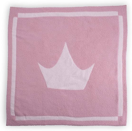 Amazon Co Jp Barefoot Dreams The Cozychic ディズニー ティアラ ブランケット マルチカラー スロー ダブルレイヤー ジャカードニット ベビーブランケット ディズニープリンセス 30インチx30インチ Bella Pink ホーム キッチン