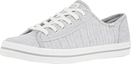 Amazon Keds レディース キックスタート シャンブレー ストライプ リネン スニーカー Keds スニーカー