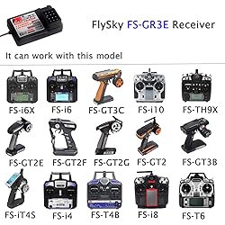 2Pcs Flysky FS-GR3E Receiver, Long Range 2.4G 3CH