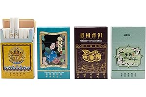 HONGYIBIN Herbal Cigarettes, Tobacco and Nicotine Free, 4 Packs, 80 Smokes