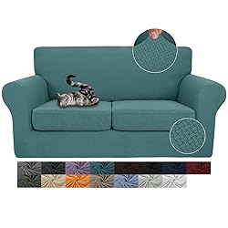 JIVINER Newest 3 Pieces Stretch Couch Covers for 2