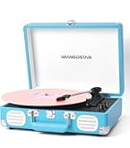Record Player With Built-in 2 Speakers, Vintage 3-Speed Portable - View #6