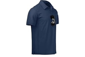 NIASHOT Men's Polo Shirts Tactical Short Sleeve Golf T-Shirt Athletic Collared Summer Shirts