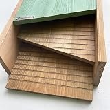 Green Feathers Wooden Bat Box Pine Double Chamber Hanging Outdoor Wall Tree view 5