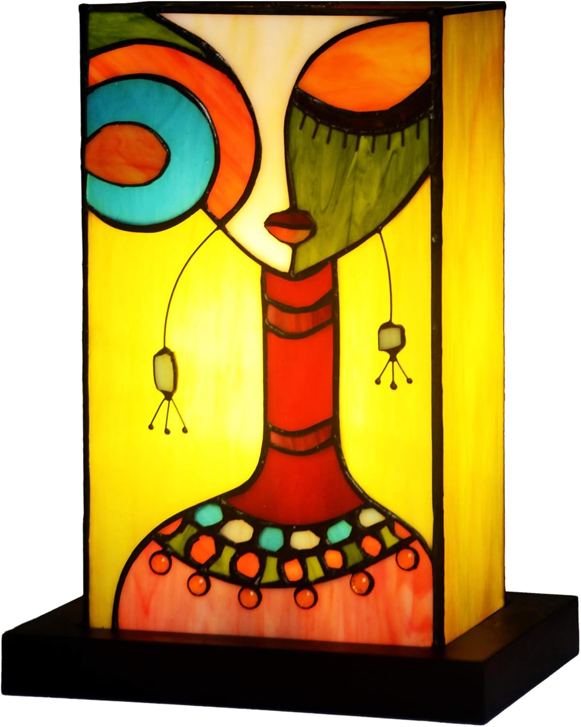 small stained glass table lamp