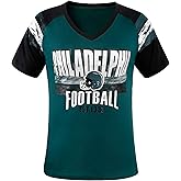 Geneisteck Womens Football Fans V Neck City Raglan T-Shirts