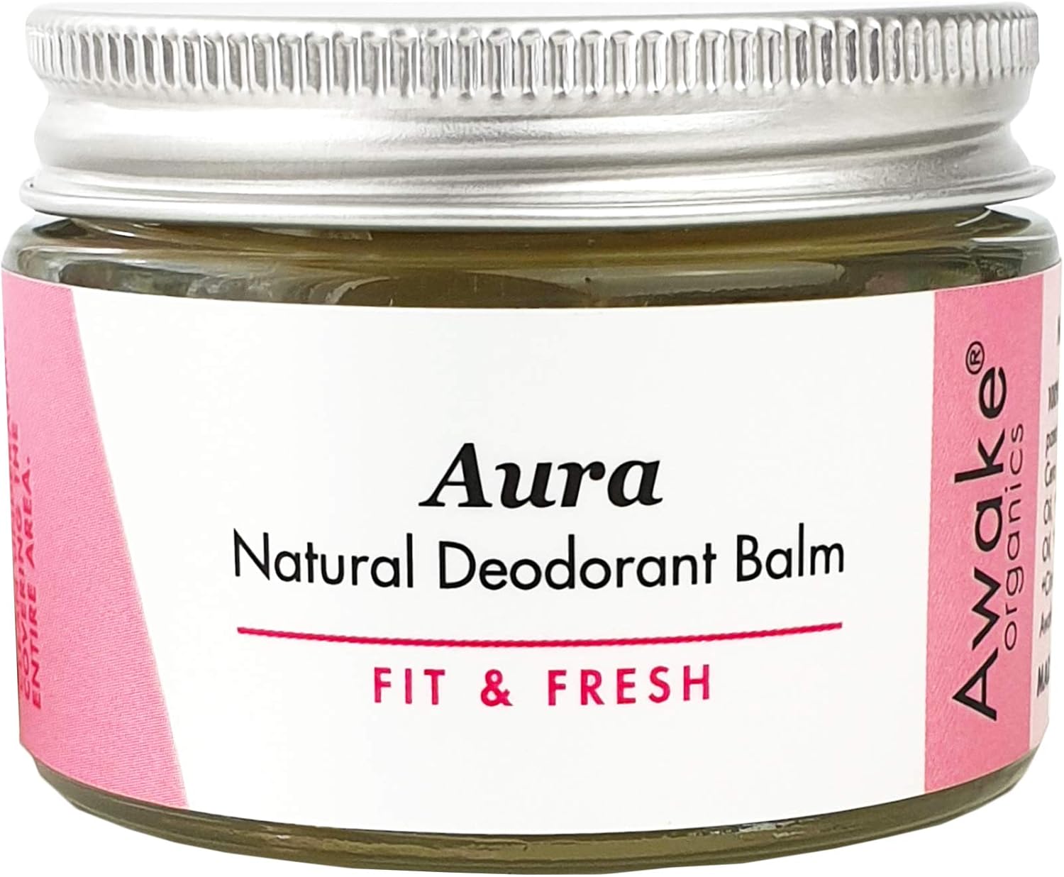 Natural Deodorant - Aluminium Free - Plastic Free - Certified Cruelty Free - By Awake Organics (Aura (Glass Jar))