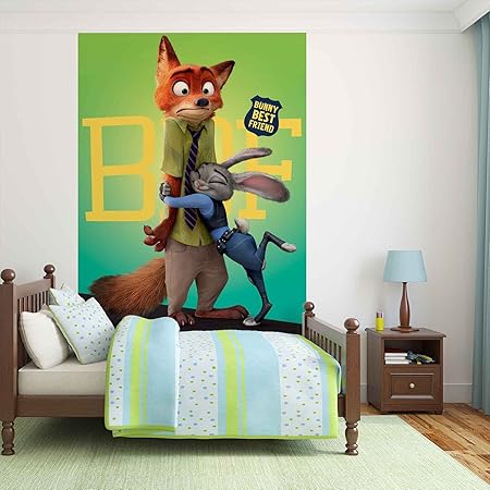 Zoomania - Forwall - Fototapete - Tapete - Fotomural - Mural Wandbild - (3236WM) - XL - 184cm x 254cm - Papier (KEIN VLIES) -