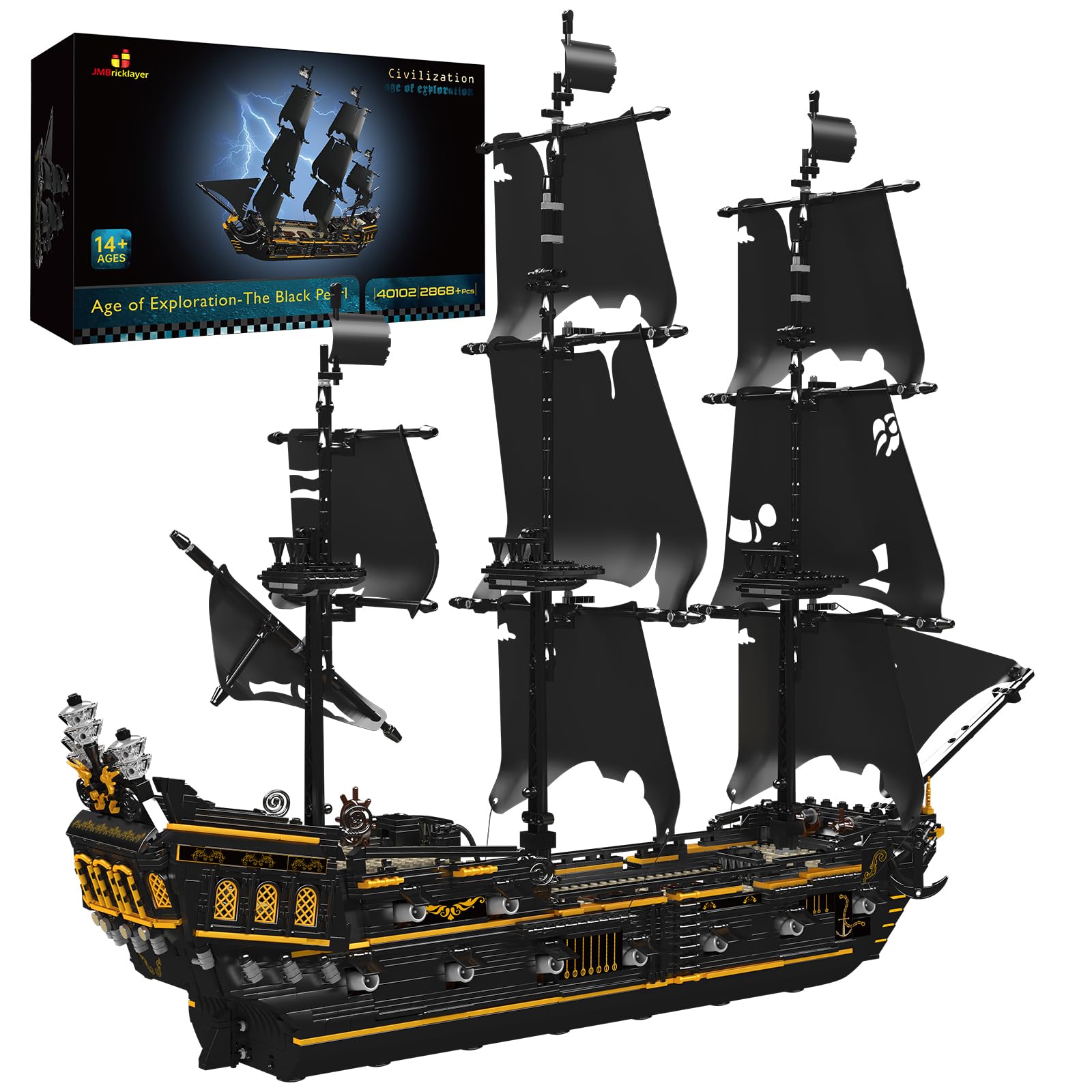 Pirate Ship Amazon Barcos De Juguete JMBricklayer Pirate Ship