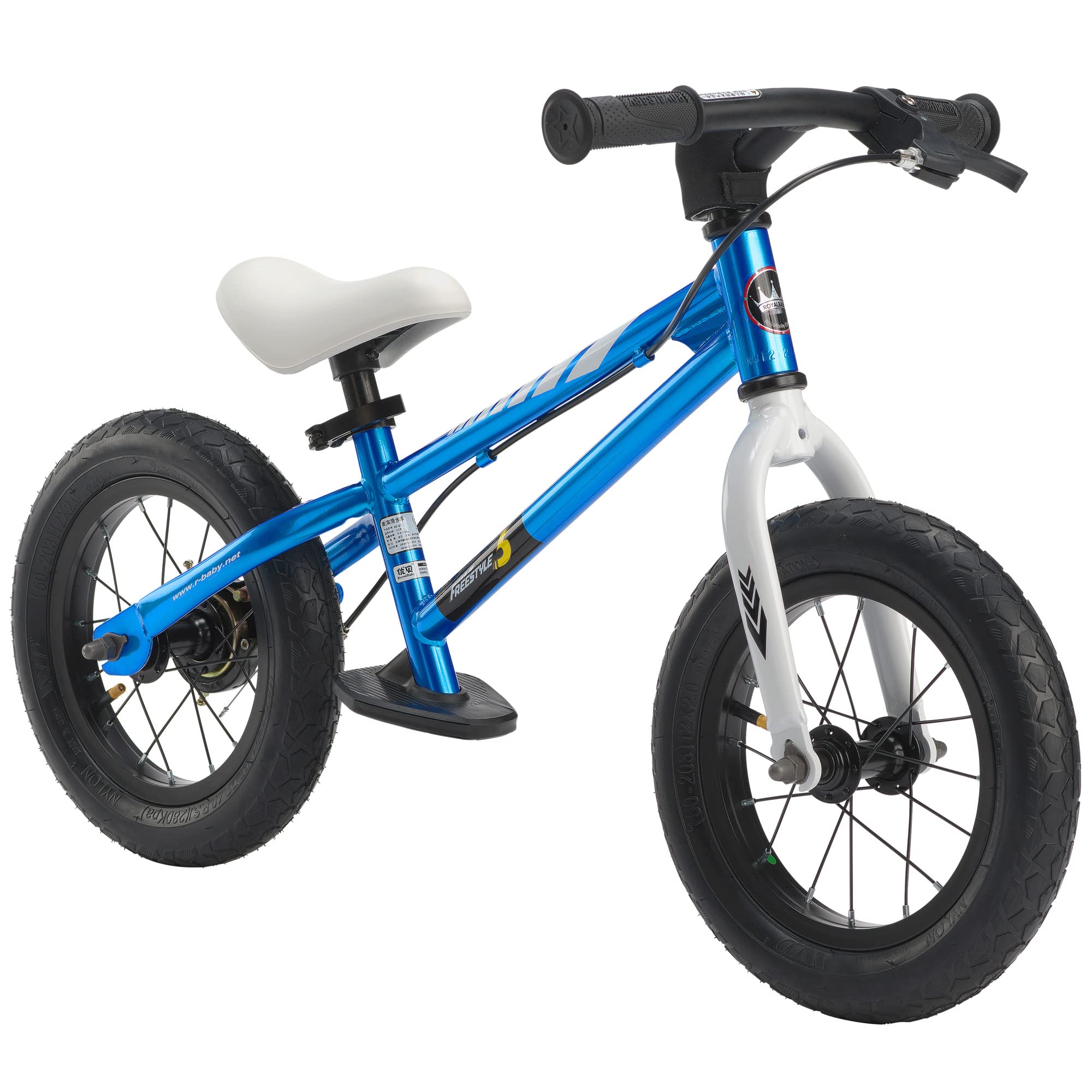 Royalbaby Kids Balance Bike Toddlers Age 2~5 Years Durable Carbon Steel Frame 12 Inch