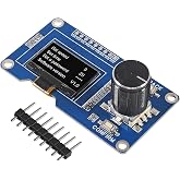 AITRIP 1PCS 0.96 Inch OLED Display Module with Buttons EC11 Rotary Encoder IIC Interface LCD Screen Compatible with Arduino(White Color)