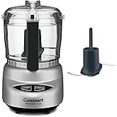 Cuisinart Mini-Prep Plus Food Processor, 24-Ounce Mini Food Processor to Chop Herbs, Vegetables, and Hard Cheese, 24-Ounce Work Bowl, Reversible Stainless Steel Blade, DLC-2ABC, Brushed Chrome