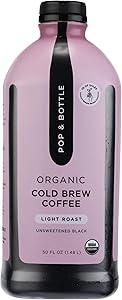 Pop And Bottle Coffee Cold Brew Light Roast Organic, 50 Fl Oz