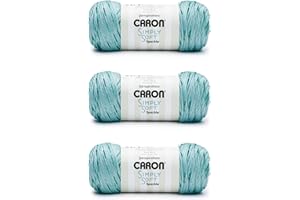 Caron Simply Soft Abyss Speckle Yarn - 3 Pack of 141g/5oz - Acrylic - 4 Medium (Worsted) - 235 Yards - Knitting/Crochet