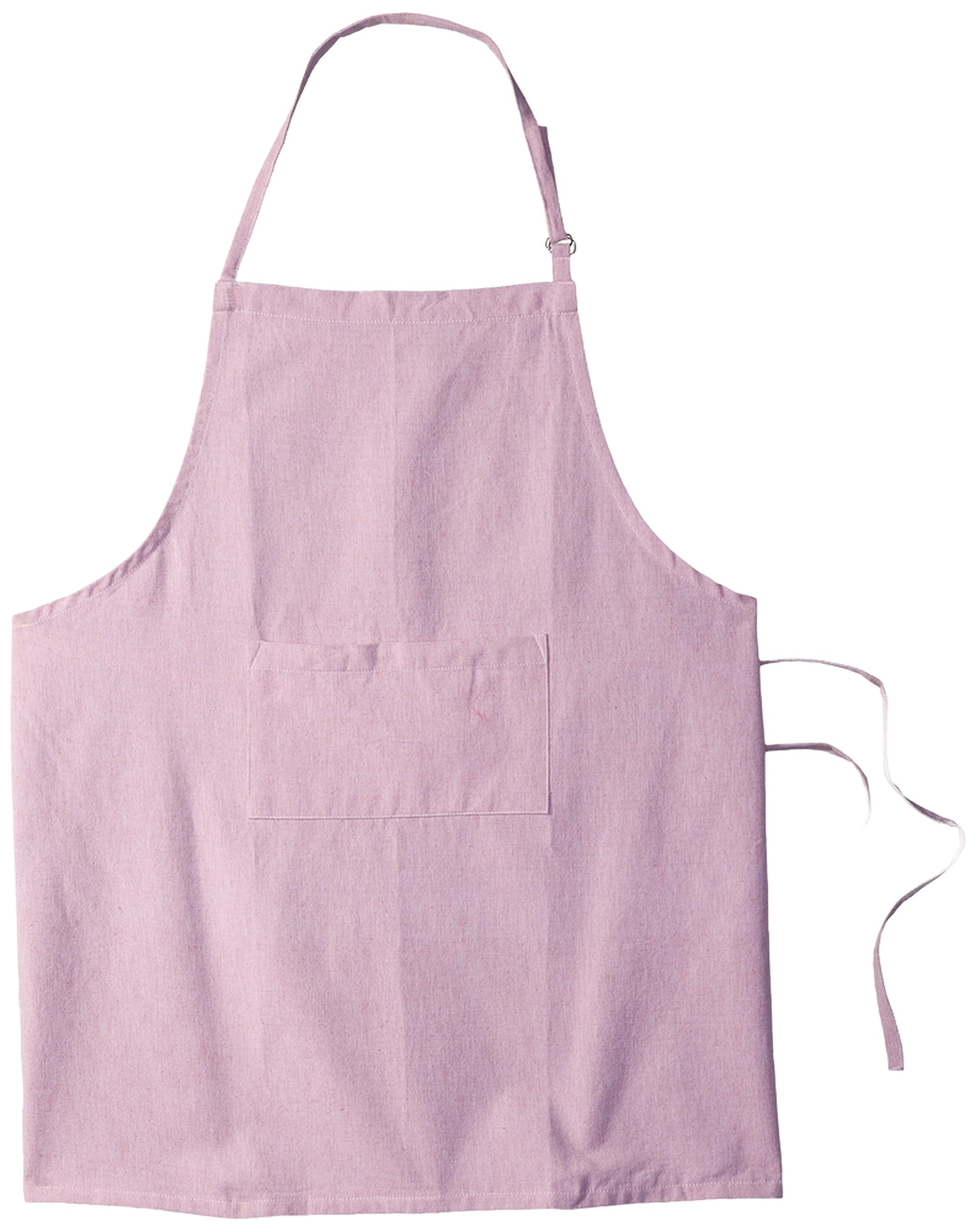 DII Solid Chambray Kitchen Set, Cotton, Rose, Chef Apron