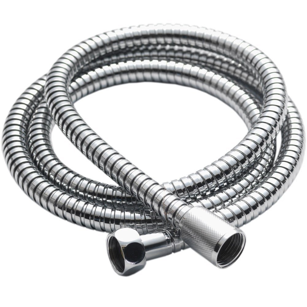 Xcel Home™ Leakproof Flexible Stainless Steel Anti-Kink Shower Hose with Solid Connector (2m Long)