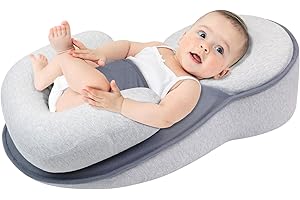 FRTUI Baby Feeding Support Pillow, Multi-Functional Infant Nap Recliner, Portable Gastroesophageal Reflux Pillow for Babies to Reduce Spitting Up