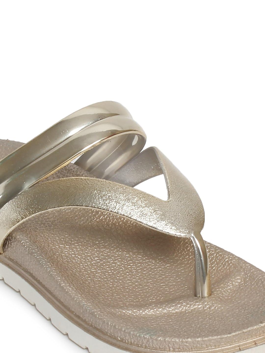 meriggiare women synthetic gold flats 36 eu