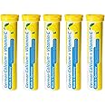 German Calcium + VIT. C - 100 Vegan Drink Effervescent Tablets - Lemon Lime Flavor - Made in Germany