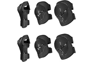 SISIGAD Kids Protective Gear Set for Kids 3-14 Years Toddler Knee Pads and Elbow Pads,3 in 1 Protective Gloves with Wrist Guards for Skateboard Skating Bike Scooter Hoverboard Cycling Sports
