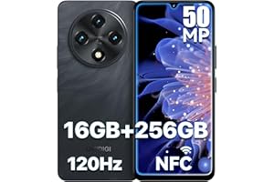 Téléphones portables débloqués Canada, UMIDIGI G100, 16 (8+8) + 256 Go, Android 14, écran 6,9" 120 Hz, batterie 6000 mAh, NFC